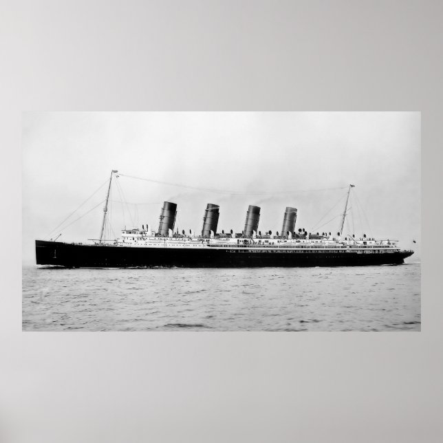 Affiches RMS Mauretania (Devant)