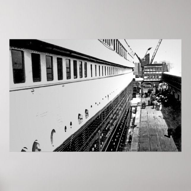 Affiches RMS Titanic : Embarquer des passagers (Devant)