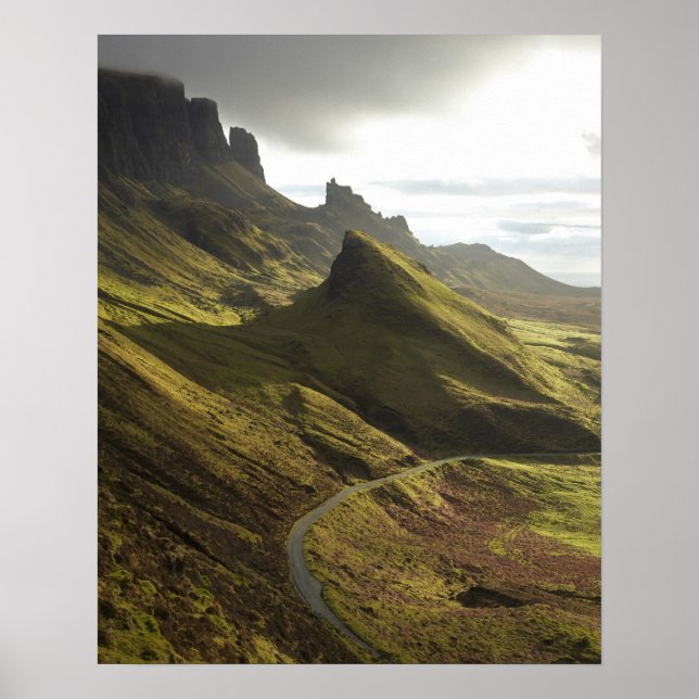 Affiches Road ascending The Quiraing, Isle of Skye, (Devant)