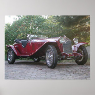 Affiches Roadster 1929 d'Alfa Romeo 1750