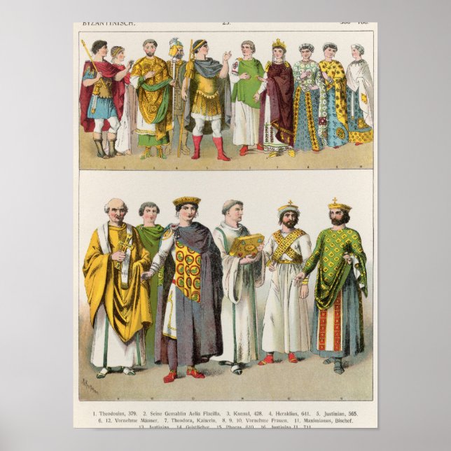 Affiches Robe à la Cour Byzantine (Devant)