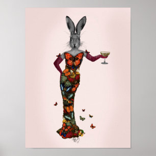 Affiches Robe à papillon lapin