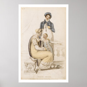 Affiches Robe de marche, plaque de mode du Re d'Ackermann