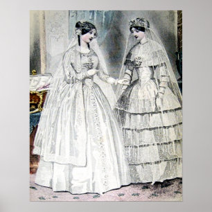 Affiches Robe de mariée Vintage Bride