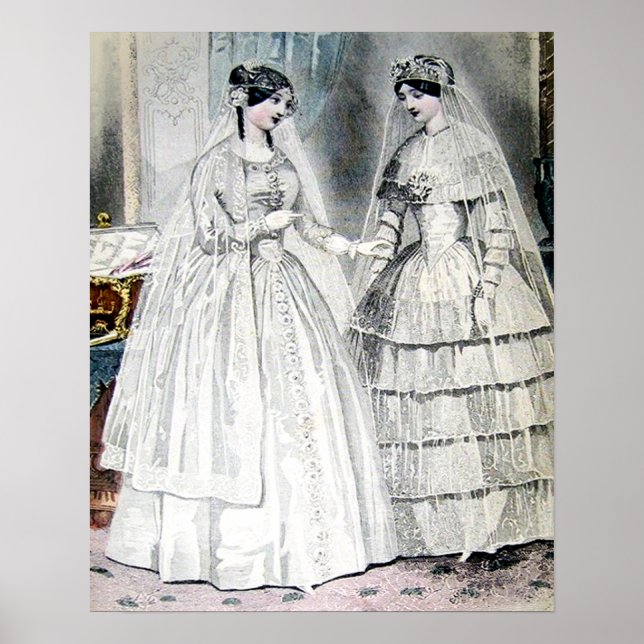 Affiches Robe de mariée Vintage Bride (Devant)