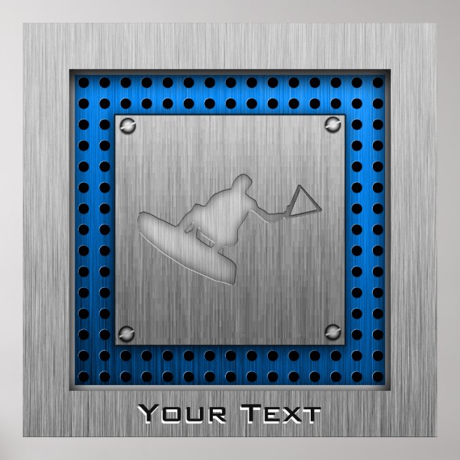 Affiches Robebarder brushed metal-look (Devant)