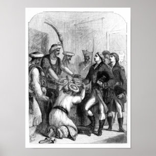 Affiches Robert Clive recevant le "Diwani" du Bengale