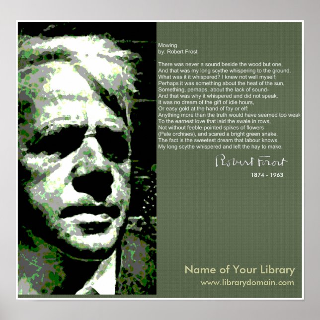 Affiches Robert Frost (Devant)