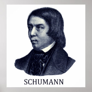 Affiches Robert Schumann, bleu