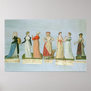 Affiches Robes et costumes à la mode