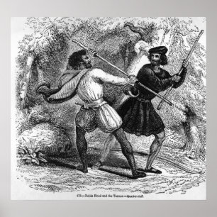 Affiches Robin des Bois et le Tanner avec un quart de perso