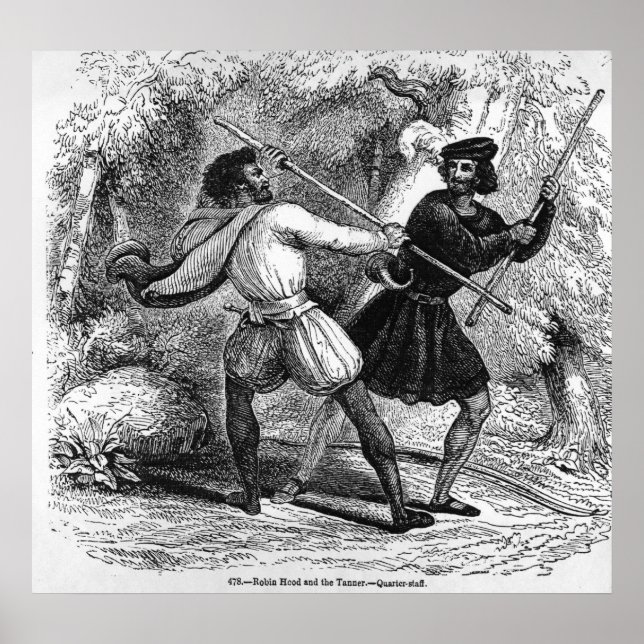 Affiches Robin des Bois et le Tanner avec un quart de perso (Devant)