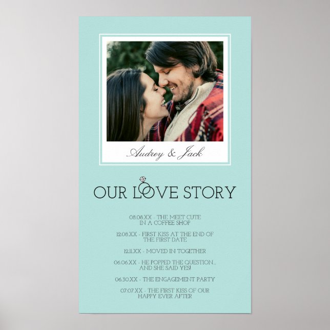 Affiches Robin's Oeuf Blue Mariage Love Story (Devant)