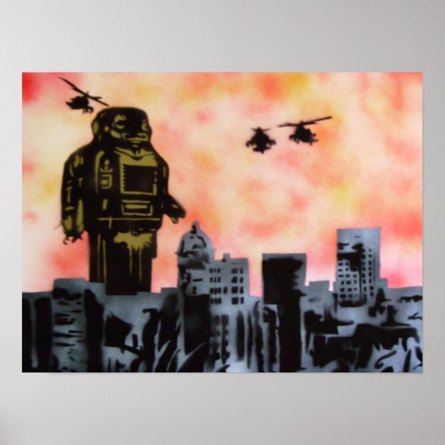 Affiches Robot attack (Devant)