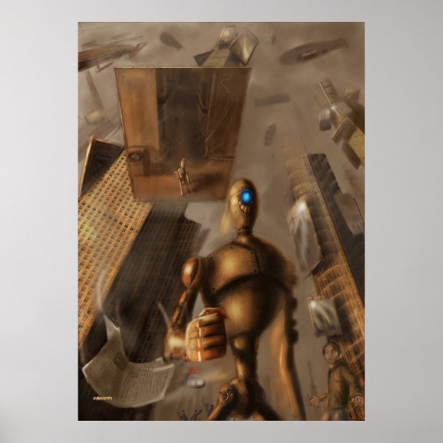 Affiches robot voyou (Devant)