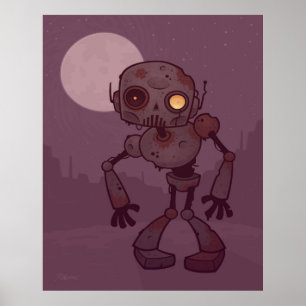Affiches Robot Zombie Rusty