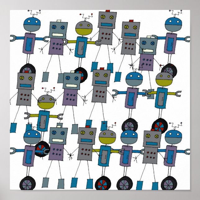 Affiches Robots, Robots, Robots ! (Devant)