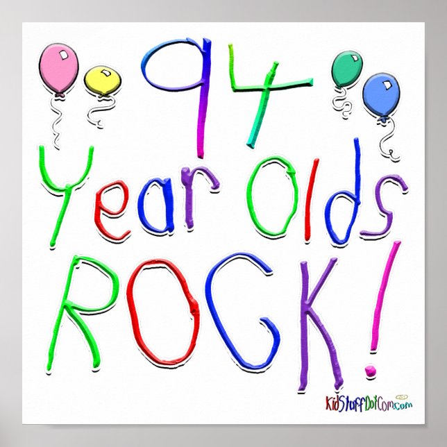 Affiches Rocher à 94 ans ! (Devant)