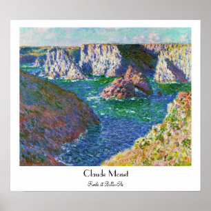 Affiches Roches au Belle-Ile Claude Monet