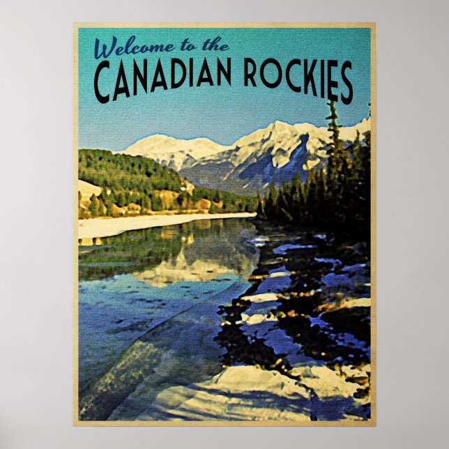 Affiches Rocheuses canadiennes (Devant)