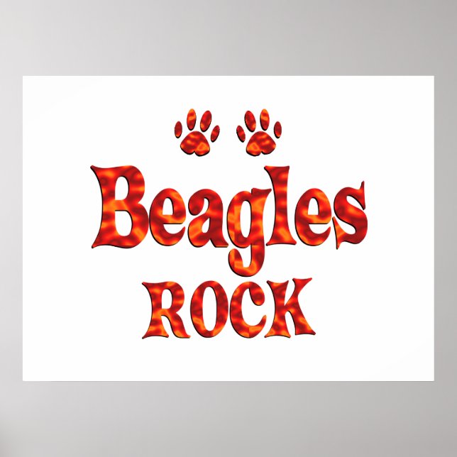 Affiches Rock beagle (Devant)