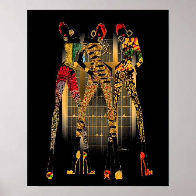 Affiches Rock Black Girls (Devant)