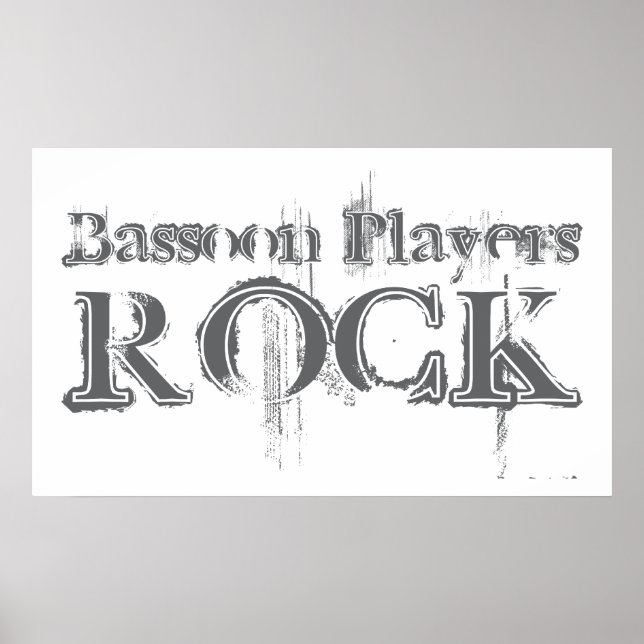 Affiches Rock des joueurs du basson (Devant)