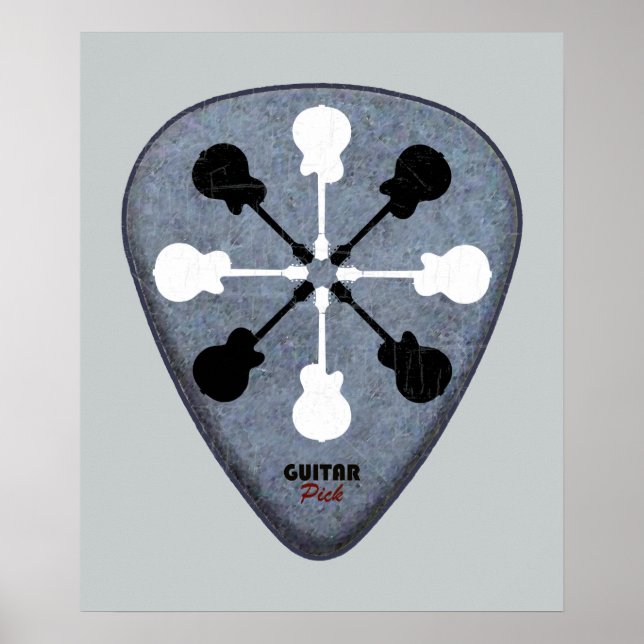 Affiches Rock Guitare Musique art pour mur (Devant)