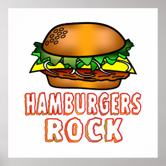 Affiches Rock hamburgers