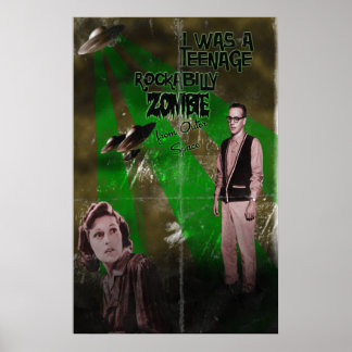 Affiches Rockabilly Zombie