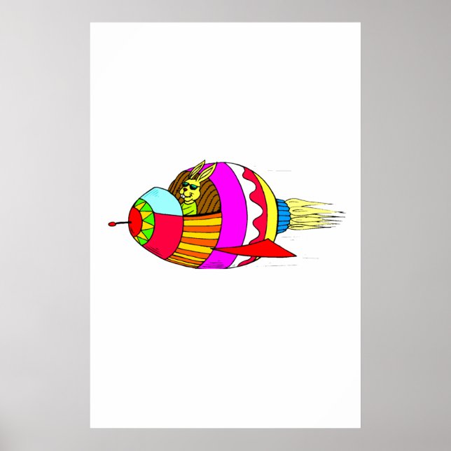 Affiches Rocketeer Bunny de Pâques (Devant)
