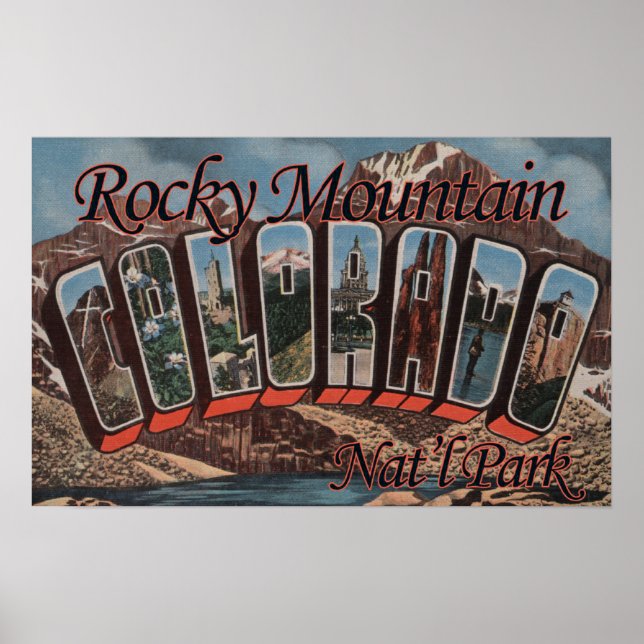 Affiches Rocky Mountain Nat'l Park, Colorado (Devant)