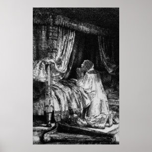 Affiches Roi David à la prière, 1652