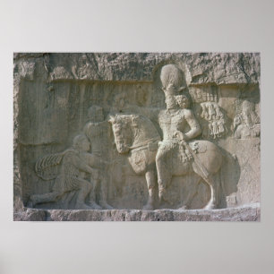 Affiches Roi Shapur I et Valérian Sassanian