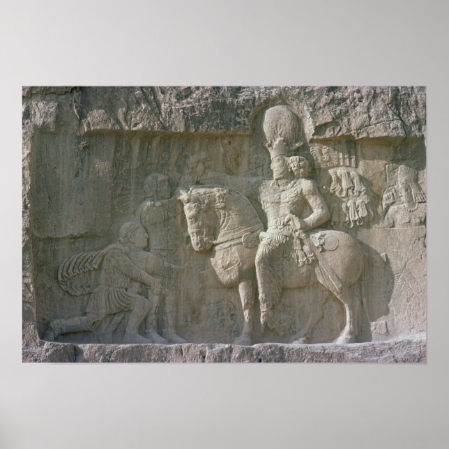 Affiches Roi Shapur I et Valérian Sassanian (Devant)