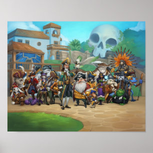 Affiches Rôle de Pirate101 Skull Island