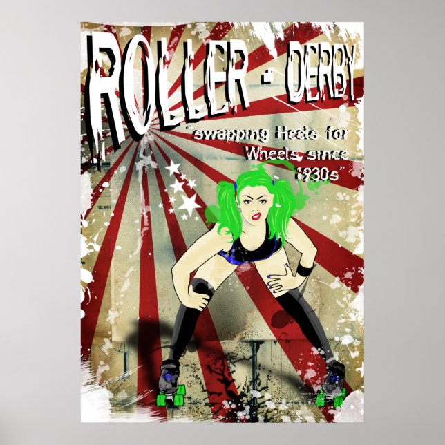 Affiches Roller Derby (Devant)