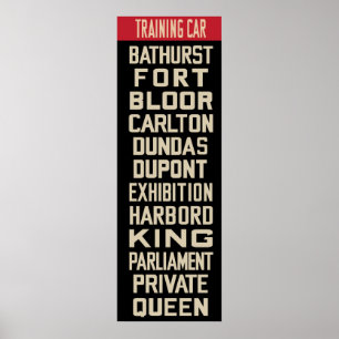 Affiches Rollsign de tramway PCC (dimension de tramage IKEA