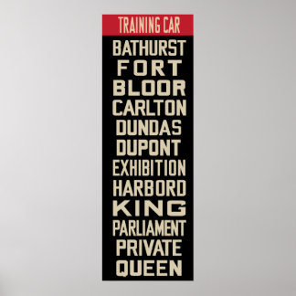 Affiches Rollsign de tramway PCC (dimension de tramage IKEA