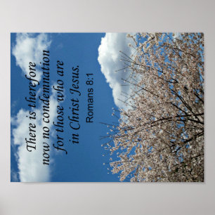 Affiches Romains 8:1 Il n'y a donc plus de condamnation