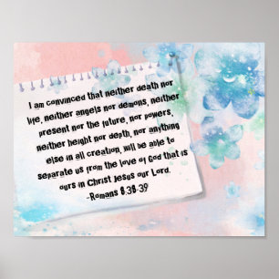Affiches Romains 8:38-39 La Bible Blossoms Destiny