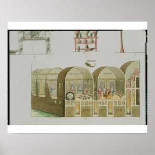 Affiches Roman Baths, plate from 'The History of the Nation