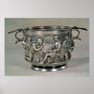 Affiches Roman silver-gilt drinking cup