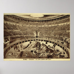 Affiches Rome, divertissement dans le Colosseum