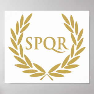 Affiches Rome SPQR Roman Senate Seal
