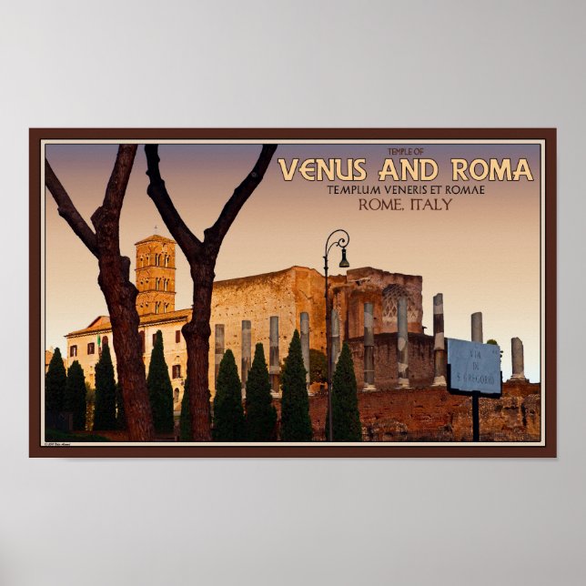 Affiches Rome - Temple de Vénus et Roma (Devant)