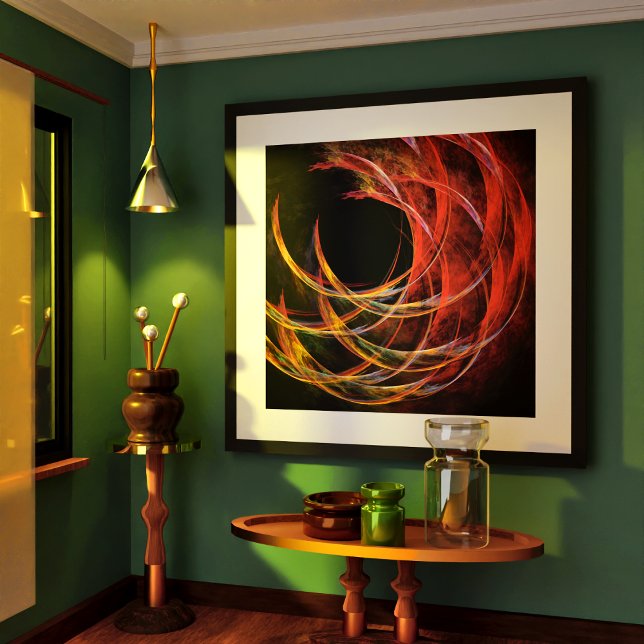 Affiches Rompre le cercle de l'art Abstrait (Breaking the Circle Abstract Art Poster)