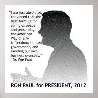 Affiches Ron Paul pour Président des Etats-Unis