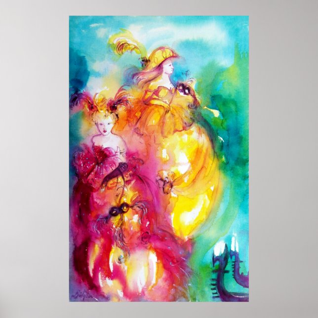 Affiches RONDO EN LAGON / Vasque mascarade vénitienne (Devant)