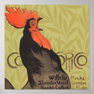 Affiches Rooster Steinlen Cocorico
